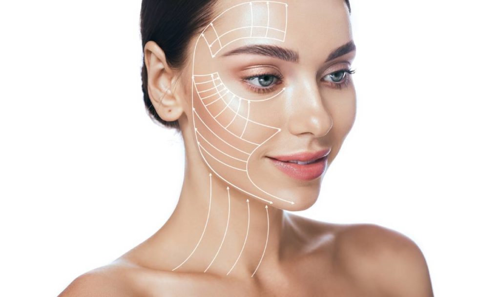 concept image of woman wondering does facelift also treat the neck